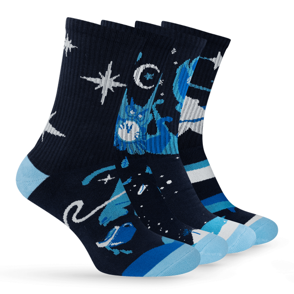 Premier Socks Christmas Eve Warm Socks Set, Unisex, 4 Pairs per Set, Size 36-39, 40-42, 43-45