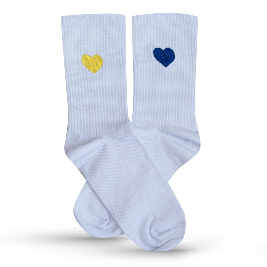 Premier Socks Ukrainian heart, unisex, size 36-39, 40-42, 43-45