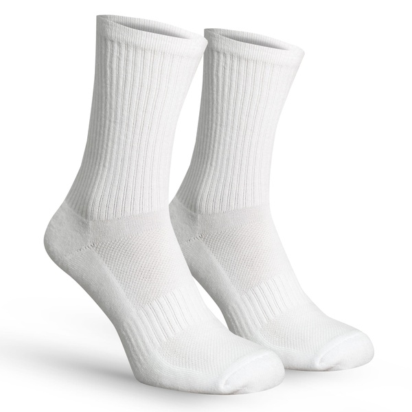 Premier Socks White with insulated foot and high elastic, unisex, size 36-39, 40-42, 43-45