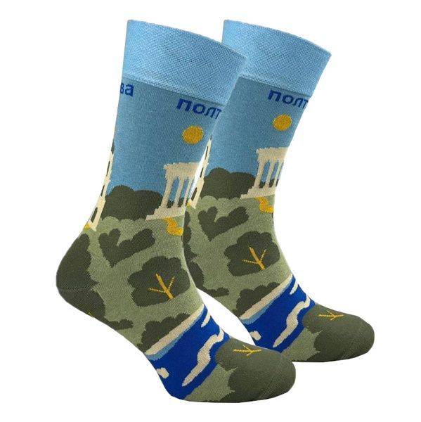 Купити Шкарпетки Premier Socks &laquo;Полтава. Біла альтанка&raquo;, розм. 36-39, 40-42, 43-45, Україна; 130 грн Арт. 2027_84_S