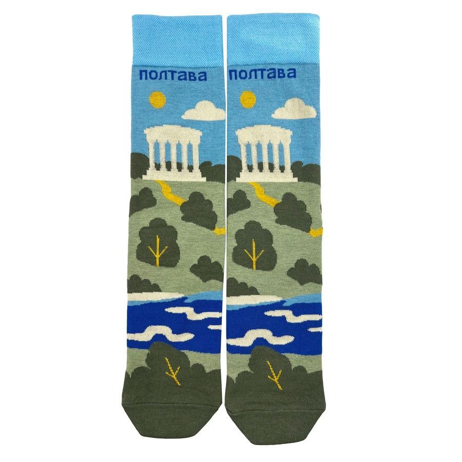 Купити Шкарпетки Premier Socks &laquo;Полтава. Біла альтанка&raquo;, розм. 36-39, 40-42, 43-45, Україна; 130 грн Арт. 2027_84_S