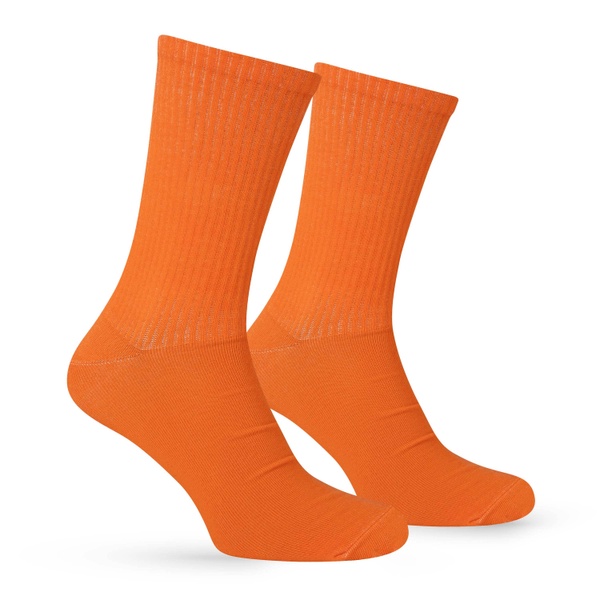 Premier Socks juicy ORANGE with high elastic, unisex, size 36-39, 40-42, 43-45