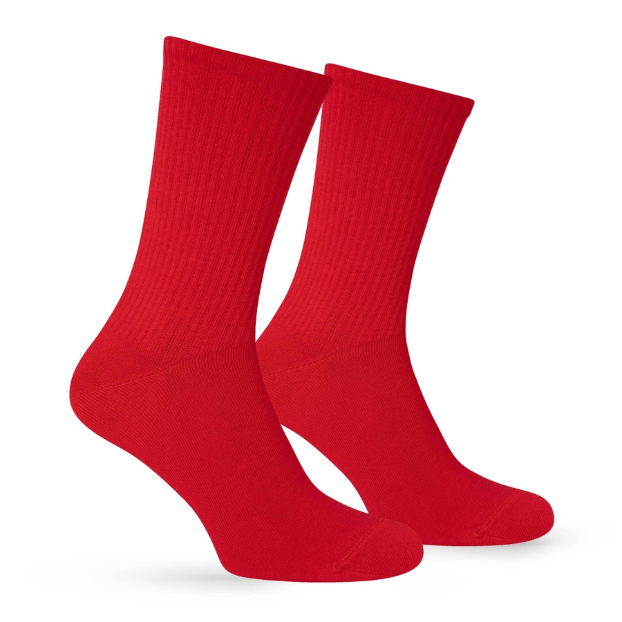 Premier Socks saturated RED with high elastic, unisex, size 36-39, 40-42, 43-45